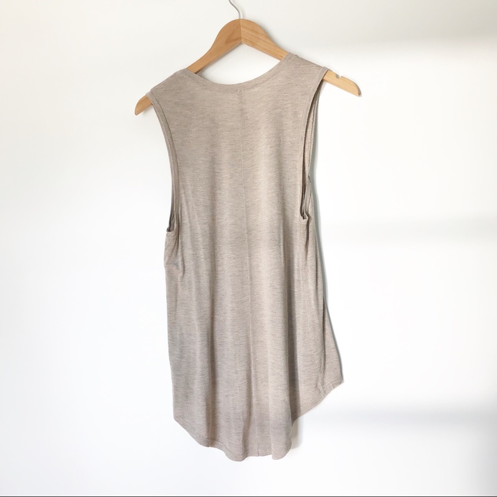 The Classic Cow Skull Sleeveless High-Low Top - S - Picture 2 of 5
